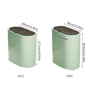 Modern Rectangular Kitchen Waste <b>Bin</b> Hotel Room Dustbins Home Plastic Trash Can - Product Image 4