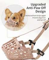 Muselière pour chien anti-morsure et anti-aboiement, permettant de boire, réglable, en plastique souple, adaptée aux chiens de petite et grande taille