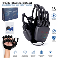 Guante Robótico Portátil para Rehabilitación de Ictus, Terapia de Manos para Hemiplejia, Ejercitador Mecánico Inteligente de Dedos con Fuerza Ajustable