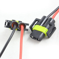 CAR-REFINE Adaptateur de support de lampe automobile H8 H9 H11, douille pour ampoule LED, connecteur de câble pour phare HID LED et feu antibrouillard