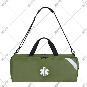 Sac de premiers secours en tissu Oxford rouge avec bandoulière et poche zippée pour la formation aux secours d'urgence, unisexe, taille unique - Product Image 5
