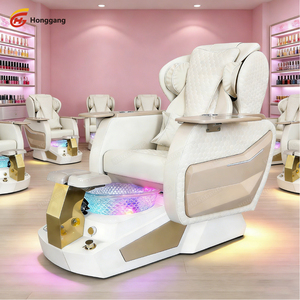 Modern Foot Spa Chair Comfortable Manicure Chair with Wireless <b>Charger</b> - Product Image 4