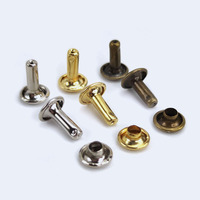Deepeel BF236 Rivets ronds en cuivre 5/6/7/8/9/10mm pour artisanat du cuir DIY, chaussures, vêtements, sacs, décoration