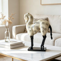 Sculpture de cheval Tang en céramique émaillée faite à la main, statue animale, ornement décoratif pour la maison, l'hôtel, le bureau, la bibliothèque, souvenir d'entreprise, cadeau