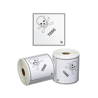 Étiquettes d'emballage OEM Haoxuan, autocollants d'avertissement, rouleau d'étiquettes adhésives pour appareils électroniques sensibles, sensibilisation à la protection ESD contre les charges statiques