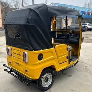 Triciclo a <span class=keywords><strong>3</strong></span> <span class=keywords><strong>ruote</strong></span> motorizzato in ferro con tetto morbido a tre file e doppia fila di sedili, per trasporto merci e passeggeri, tipo Tuk Tuk - Product Image 4