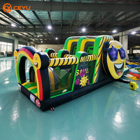 Ceyu Piste d'obstacles gonflable géante, Château gonflable, Équipement de terrain de jeu extérieur, Location commerciale pour événements, Fun Run