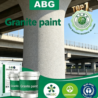 Revêtement mural en granit liquide résistant aux intempéries avec des grains colorés, revêtement en granit pour la finition des murs extérieurs des usines