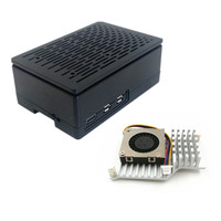 Casing pelindung Raspberry Pi generasi ke-5 ABS perumahan Raspberry Pi5 5B kompatibel dengan kipas pendingin PWM