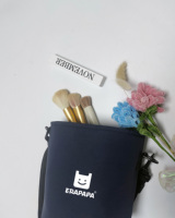 Sac fourre-tout cylindrique rond de style baril, personnalisable avec logo, Miss Unique, mini, durable, imperméable, résistant à l'usure, avec motif léopard
