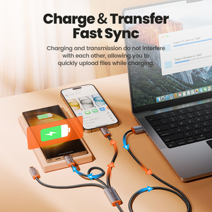 Toocki giá tốt 3 trong 1 sạc cáp nhanh chóng siêu nhanh đa sạc cáp cho iPhone Loạ<span class=keywords><strong>i</strong></span> C Micro - Product Image 6