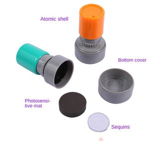 HA28.23.12.17 Atomic Seal Shell Cartoon Color Flash Plástico Goma Tinta Sello Oficina Comerciante Recomendado para Profesores - Product Image 4
