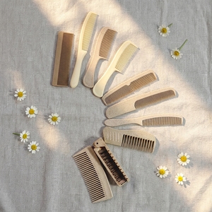 Peigne à cheveux portable en paille de blé écologique pour chambre d'hôtel, voyage, articles de toilette, fourniture en gros - Product Image 3