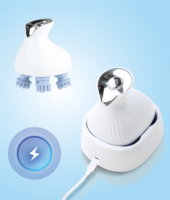 Masseur de tête multidimensionnel imperméable Emoka avec recharge USB pour le lavage et le massage du cuir chevelu