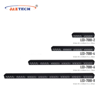 Barra de Luces de Advertencia de Tráfico LED Súper Brillante de 47 Pulgadas, Reacondicionada para Vehículos, Nuevo Color Ámbar, Material de Aluminio, Advertencia Trasera para el Tablero