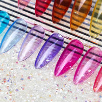 Vernis à gel de couleur translucide sans HEMA Soak-off OEM Logo personnalisé en vrac Vente en gros Nail Art Gel UV de haute qualité Échantillon gratuit