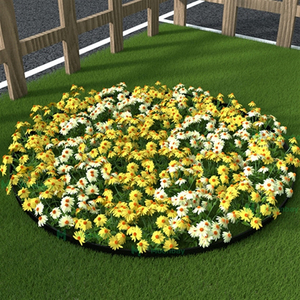 Barrera de retención, Parque de jardín, Barrera de césped, Raíz, Borde de césped de plástico y piedra - Product Image 4