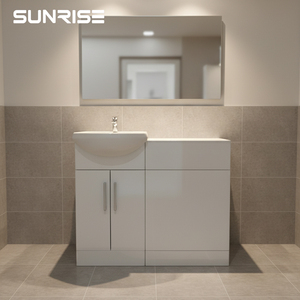 Lussuoso <span class=keywords><strong>Mobile</strong></span> <span class=keywords><strong>Bagno</strong></span> Semi-Incassato con Lavabo in Ceramica Resistente all'Acqua per Design <span class=keywords><strong>Bagno</strong></span> Moderno - Product Image 5