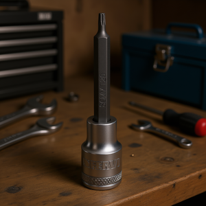 Fervi <b>Socket</b> With Long Torx Insert T20 1/4 Inch Drive - Product Image 3