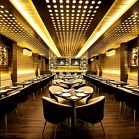 Conception d'intérieur de restaurant et de bar, service de rénovation de restaurant commercial sur mesure, décoration de restaurant et de bar moderne et luxueuse