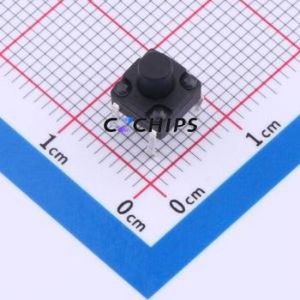 YTS1K0012FBT00 Tactile Switch Through hole Component (THT) Switch 2.5N 6.15mm 6.15mm 6.5mm - Product Image 1