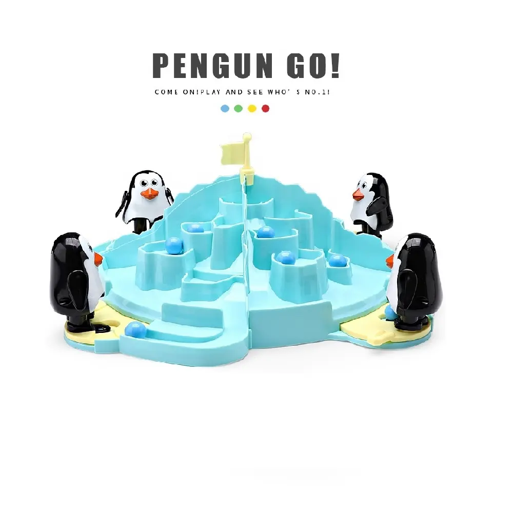 multiplayer funny smart board table penguin go game for kids