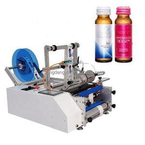 Machine d'étiquetage semi-automatique manuelle à prix d'usine pour l'étiquetage des bouteilles et bocaux en verre, plastique et PET - Product Image 4