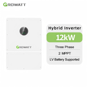 Inversor Solar Híbrido Trifásico <span class=keywords><strong>Growatt</strong></span> de <span class=keywords><strong>12</strong></span> <span class=keywords><strong>kW</strong></span>, 51.2V, 2 MPPT, Inversor Fotovoltaico - Product Image 1