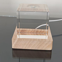 Cubo de Cristal K9 Grabado con Láser 3D de 6 cm, Nueva Luz Nocturna de Cristal, Recuerdo, Regalo para Máquina de Grabado Láser UV Xtool F2