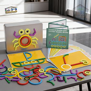 Rompecabezas Geométrico Inteligente y Magnético de Madera para Educación Temprana, Ideal para Dropshipping y Shopify - Product Image 4