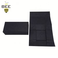 Boîte d'emballage cadeau noire Offre Spéciale avec stratification mate à fermeture magnétique et impression de gaufrage pour des cadeaux exclusifs