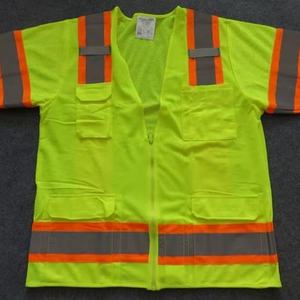 เสื้อกั๊กนิรภัยสะท้อนแสงแบบขายส่ง ระดับ Class 2 พร้อมโลโก้ที่ปรับแต่งได้ สำหรับการมองเห็นในเวลากลางวัน - Product Image 5