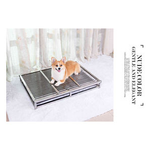 Toilette pour chien en acier inoxydable 202, petite, moyenne et grande taille, aide à l'entraînement des animaux de compagnie, étanche - Product Image 4