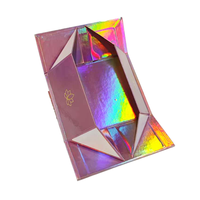 Boîte cadeau en papier personnalisé avec logo personnalisé pour vêtement, holographie de luxe, stratification brillante UV, fermeture magnétique pliable, recyclable