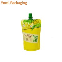 Pochettes souples écologiques biodégradables personnalisées de 50 à 100 ml avec bec verseur à vis pour liquides, réutilisables, pour l'emballage de nourriture pour bébé