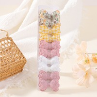 Ensemble de 10 pinces à cheveux en forme de nœud floral coréen faites à la main pour les petites filles, accessoires de coiffure de princesse, pinces à cheveux pour queue de cheval, bijoux cadeaux pour enfants