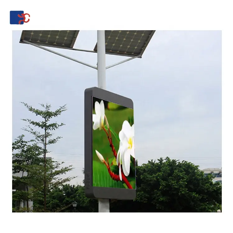 Street P5 outdoor pole led display for advertising screen