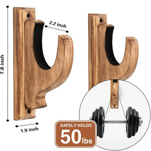 Portafucili da Parete in Legno <span class=keywords><strong>per</strong></span> Fucili da Caccia, Archi e Frecce - Decorazione e Organizzazione a Muro - Product Image 3