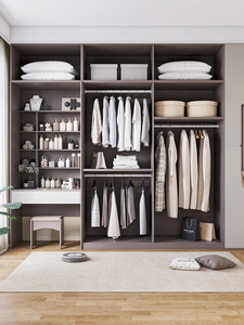 <span class=keywords><strong>Armadio</strong></span> Modulare Personalizzato per Tutta la Casa con <span class=keywords><strong>Ante</strong></span> <span class=keywords><strong>Scorrevoli</strong></span> e Specchio, Design Moderno e Minimalista con Vanità - Product Image 6