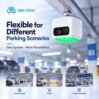 Caméra de Guidage de Stationnement 4MP à Vision IA avec Détection de Véhicules et de Personnes, Indicateur RGB et Surveillance de l'Occupation en Temps Réel pour Garages