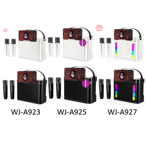 เครื่องคาราโอเกะพกพา รุ่นคลาสสิค PA สำหรับงานปาร์ตี้ที่บ้าน ขายส่ง รับผลิตแบบ OEM ODM รุ่น A923 <span class=keywords><strong>ลำโพง</strong></span>บลูทูธไร้สาย พร้อมไมโครโฟนคู่ - Product Image 1