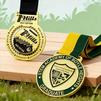 Médailles personnalisées avec logo d'entreprise, médailles vierges en or, argent, bronze, pour la reconnaissance, le cyclisme, la course à pied, le marathon, médailles en métal vierges pour la sublimation