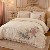 Ensemble de literie de luxe pour lit queen, tissé de qualité supérieure, avec housse de couette douce, 300 fils/cm², utilisable toute l'année