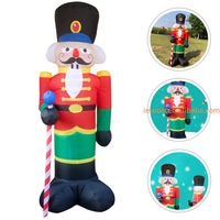 Prix d'usine, poupée gonflable LED de 2,4 m, décoration de Noël, Nouvel An, vacances en plein air, poupée gonflable lumineuse LED, jouets