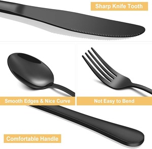 Juego de cubiertos para 5 cubiertos de acero inoxidable forjado, juego de cubiertos con acabado de espejo, Apto para lavavajillas para el hogar - Product Image 3