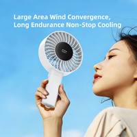 Ventilateur portable sans pales pliable RYW 5V 5, rechargeable, haute vitesse, pour voiture et extérieur, batterie 4000 mAh