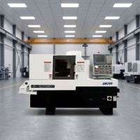 Tour CNC à banc horizontal de type plat, haute précision, automatique, à double broche SM205, 4 axes