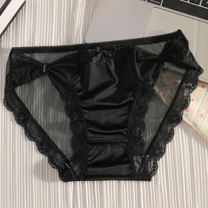 Sexy Slip Modellante da Donna in Morbido Raso con Inserti in Pizzo all'Apertura delle Gambe <span class=keywords><strong>e</strong></span> in Vita - Product Image 4