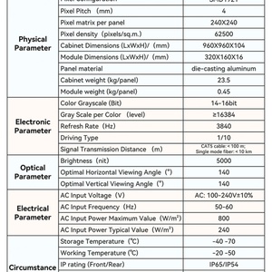 Module d'écran LED extérieur étanche IP66 P4 4K longue durée pour centre commercial, ascenseur, hall d'exposition, affiche numérique SDK - Product Image 3