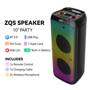 ลำโพงสำหรับเวทีปาร์ตี้ไร้สาย8นิ้ว SING-E ZQS10208สุดสร้างสรรค์ลำโพงวิทยุพกพาได้สำหรับดีเจคอมพิวเตอร์ - Product Image 2